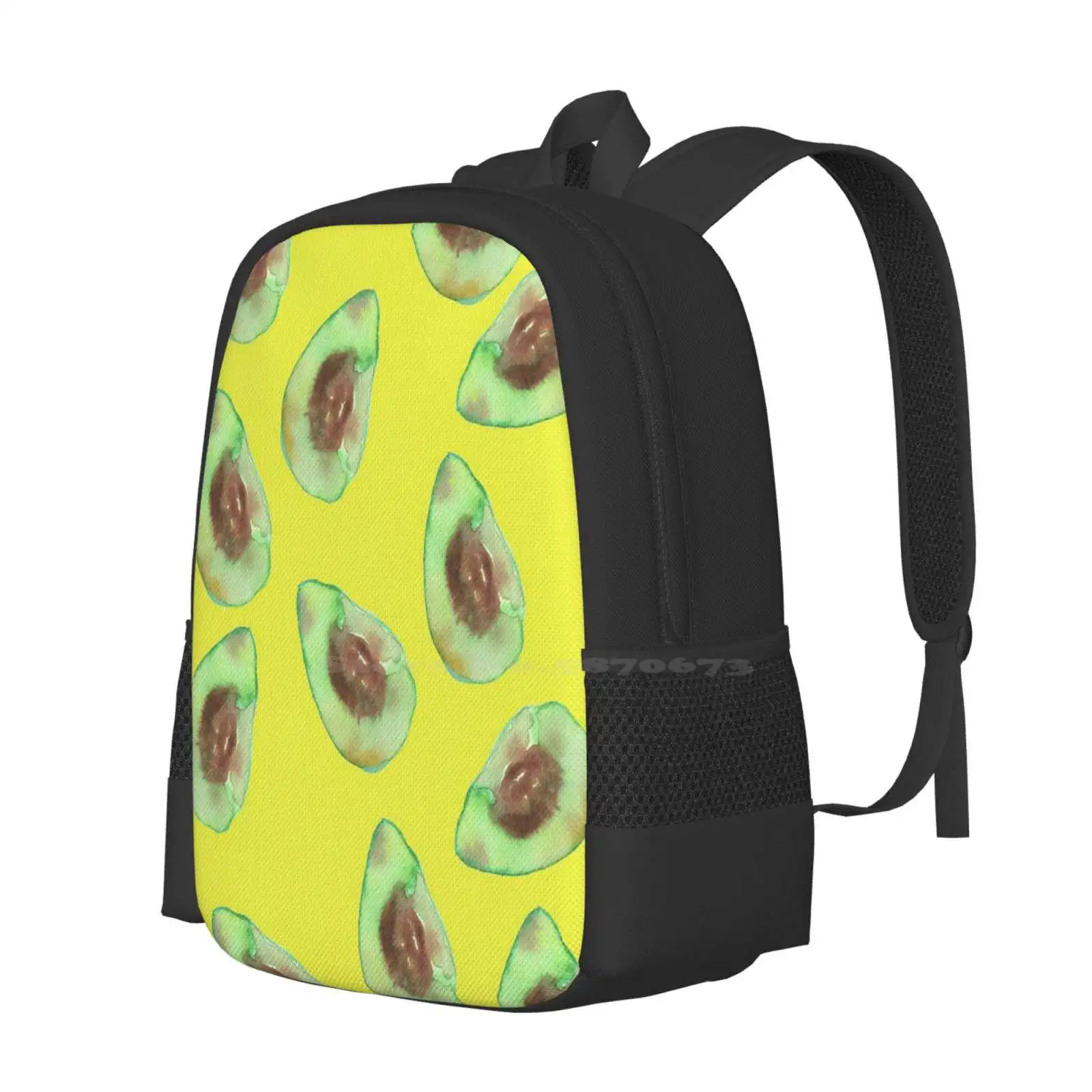 Bolsa de Aguacate Mania para hombres y mujeres, mochila con patrón de adolescentes, diseño textil, Aguacate, fruta Tropical, Rica, Caribbien