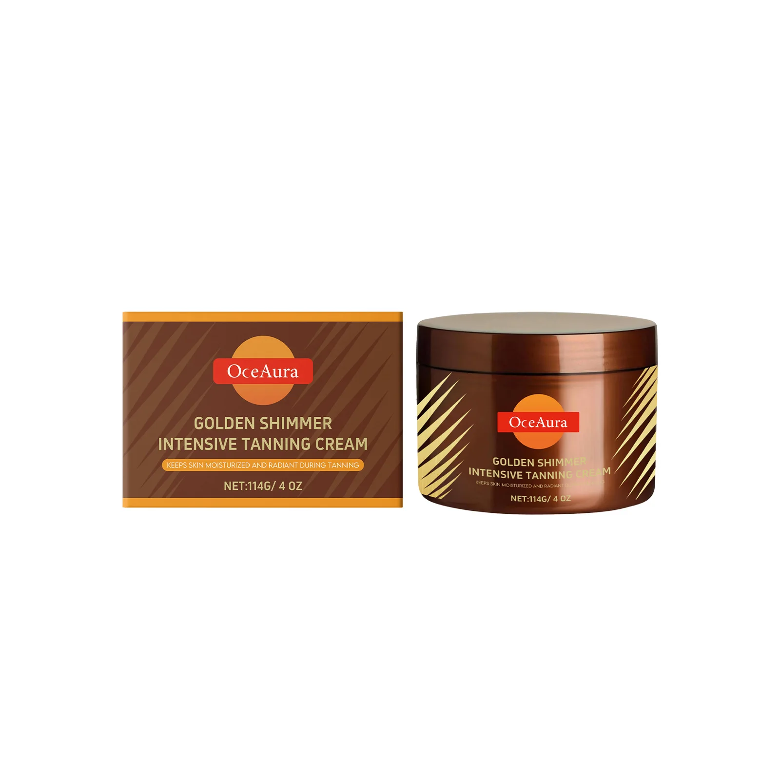 Tanning Cream Dark Tanning Prevent Sunburn Fake Tan Moisturize Long Lasting Bronzing Shining Brightening Skin Self Tanners 114g