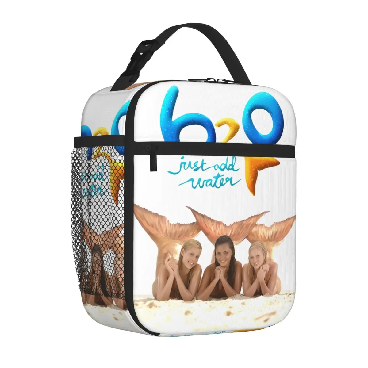 Bestselling H2O Just Add Water Mermaid Large Feminine Food Cooler Bag School Field Trip Carry Lunch Bag