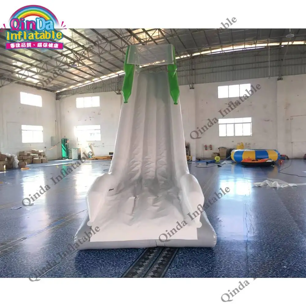 

Summer Game Water Toy Inflatable Dock Slides 4m Height 2m Width Floating Inflatable Yacht Slide For Boat