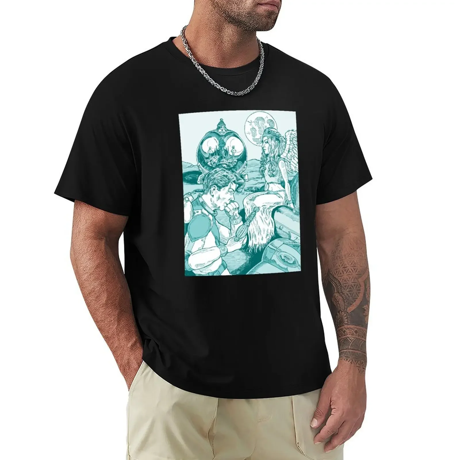 

Spaceman and Angel T-Shirt custom t shirt sublime baggy shirts mens shirts graphic tee