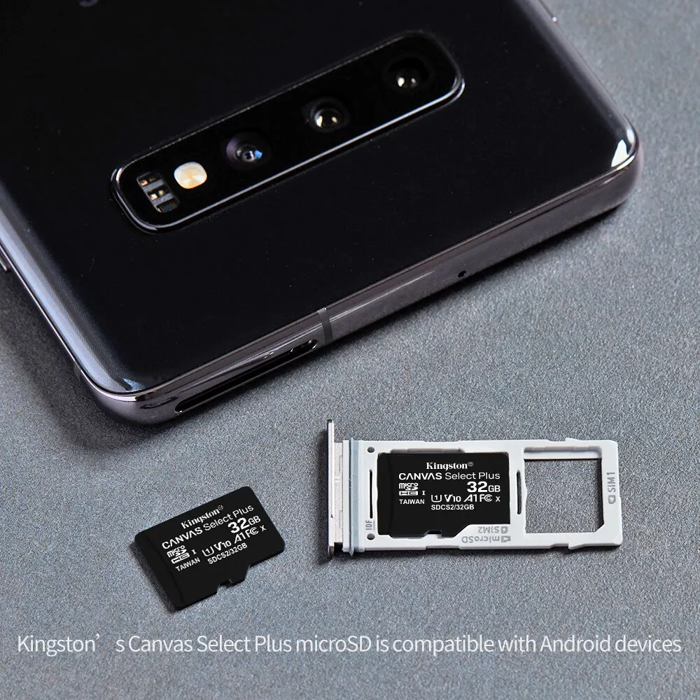 킹스턴 메모리 카드 마이크로 SD 카드 32GB MicroSD TF SDCS2 U1 V10 A1 32G 100 MB/S 읽기 속도 클래스 10 플래시 카드 SD