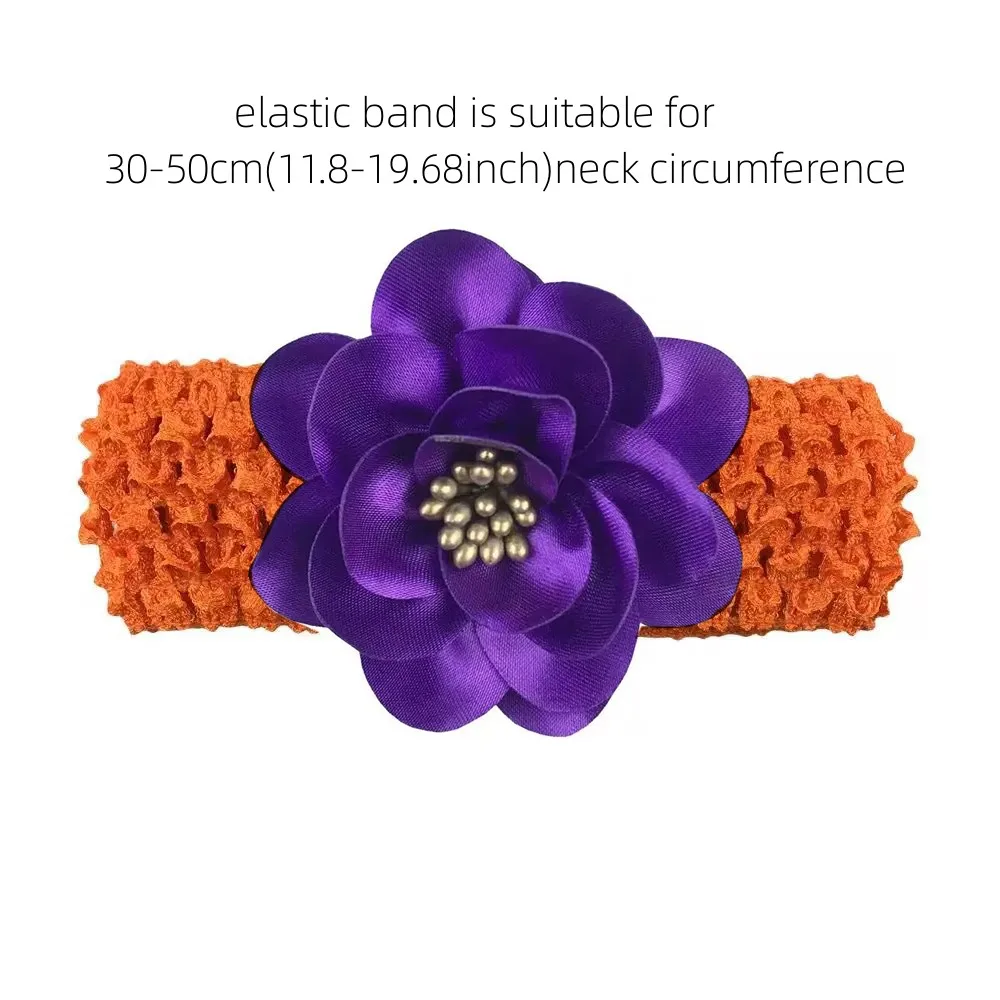 30/50 Stück modische Fliege mit Blumenmuster und elastischem Band, Halloween-Hundepflegeprodukt für kleine, mittelgroße und große Hundefliege – Detail 4