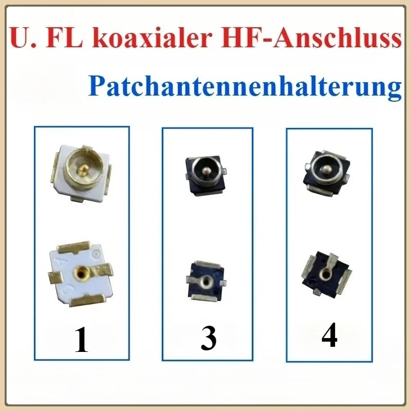 

10PCS 1/3/4th generation connector Generation Patch Antenna Base SMT RF Coaxial WiFi Connector Board And