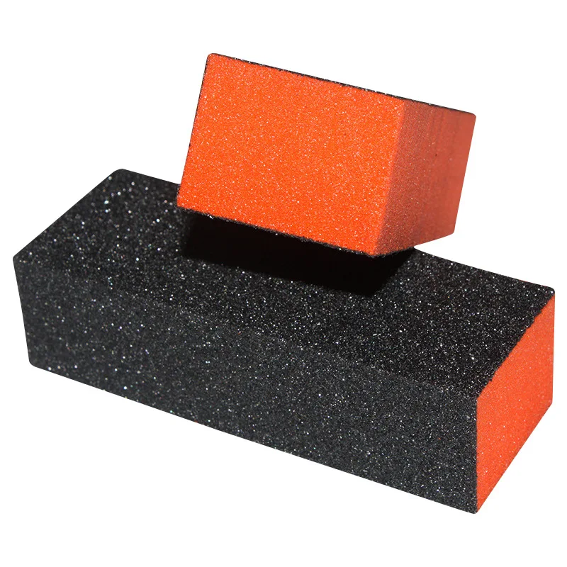 5pcs Red-black Sponge Nail File Buffer Sanding Blocks Manicure Polishing File Pedicure Nail Care Tools