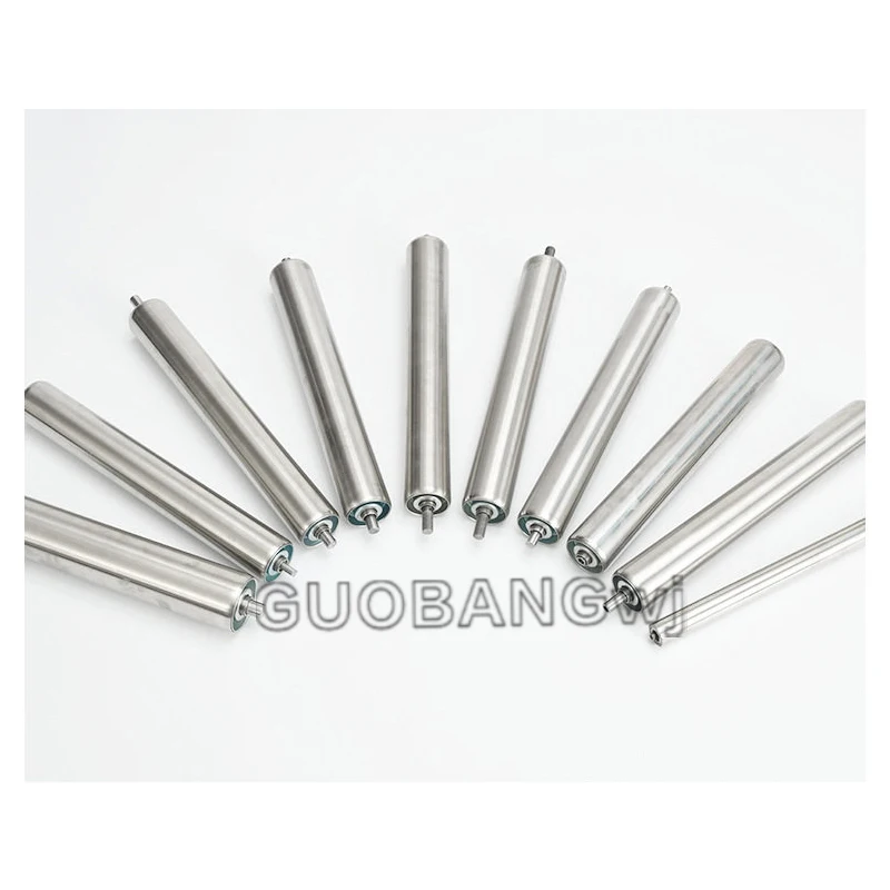 Stainless Steel Conveyor Rollers Diameter 25/60 Total Length 100-500mm Non-Powered Rollers Conveyor Lines Rollers Accessories