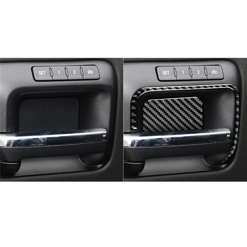 

For Chevrolet Thorold 1500GMC Sierra 1500 Door Handle Accessories Car Stickers Interior Decorative Strip Fit On 2014-2018 Series