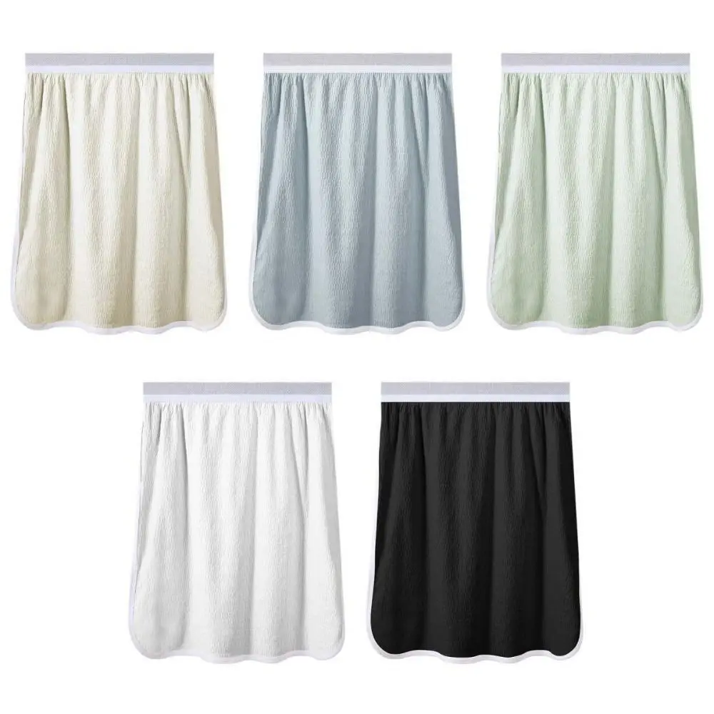 Cotton Men's Sleeping Skirt Pants Crotch Less No Underwear Male Bath Towel Insensitive Half Body Apron with Buttons Men Bathrobe