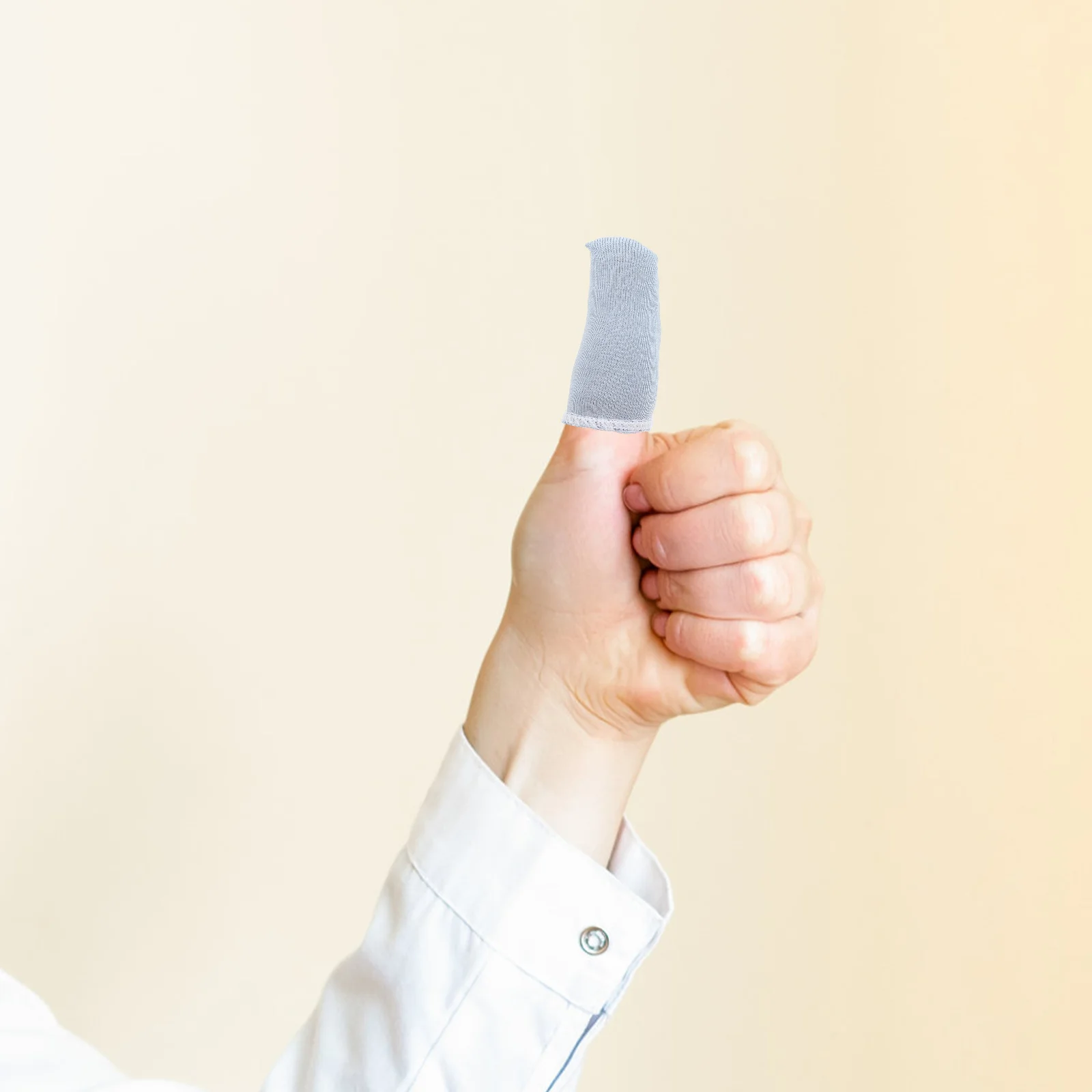 100 قطعة من واقيات أكمام الأصابع المريحة القابلة لإعادة الاستخدام من نسيج القطن أغطية حماية للنحت اليدوي في الحديقة #3