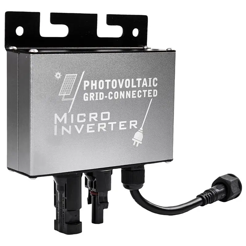 

ABGI-Solar Micro Grid-Tie Inverter Mini 200W DC 10-30V Input 180V-265VAC Output IP45 Waterproof