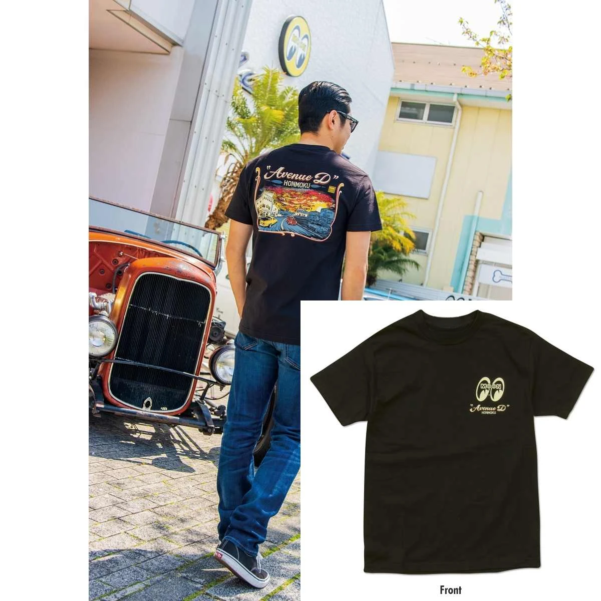 Art Equipped Roadster Moon Modified Car Motorcycle Brands T-shirt Cotton Graphic Tee Men Women Summer Streetwear