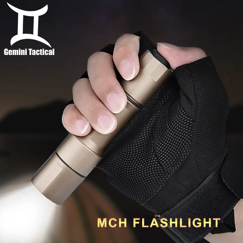 Tactical Airsoft MCH Cloud Defensiv Weapon Scout Light Handheld Flashlight Metal 1300lumens LED For Hunting Accessories Torch