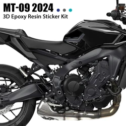 MT09 Tank Pad Stickers 3D Motorcycle Fuel Tank Protection Decals Waterproof For Mt09 MT-09 MT 09 2024