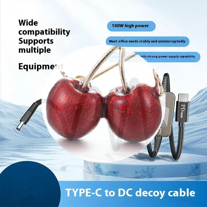 100 واط USB C إلى تيار مستمر كابل تعزيز الطاقة نوع C إلى تيار مستمر يمكن تعديلها 5 فولت-20 فولت تصعيد وحدة كابل شحن سريع محول محول