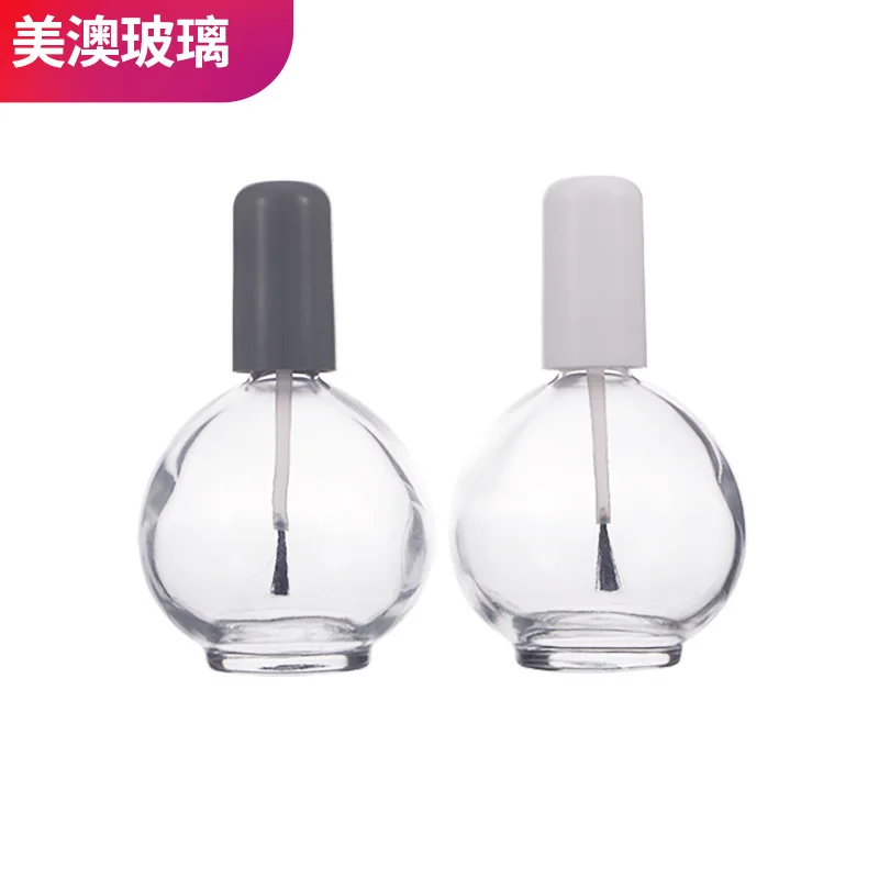 Nail Polish Refillable Bottles 75ml spherical transparent glass nail polish empty bottle cosmetic bottle manicure refill bottle