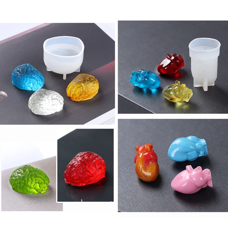 Simulation Resin Mould Heart Silicone Mold for Mousse Cake DIY