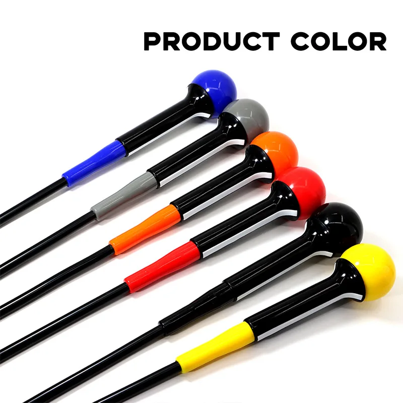 

Golf swing practice club bell mouth solid color head 100cm