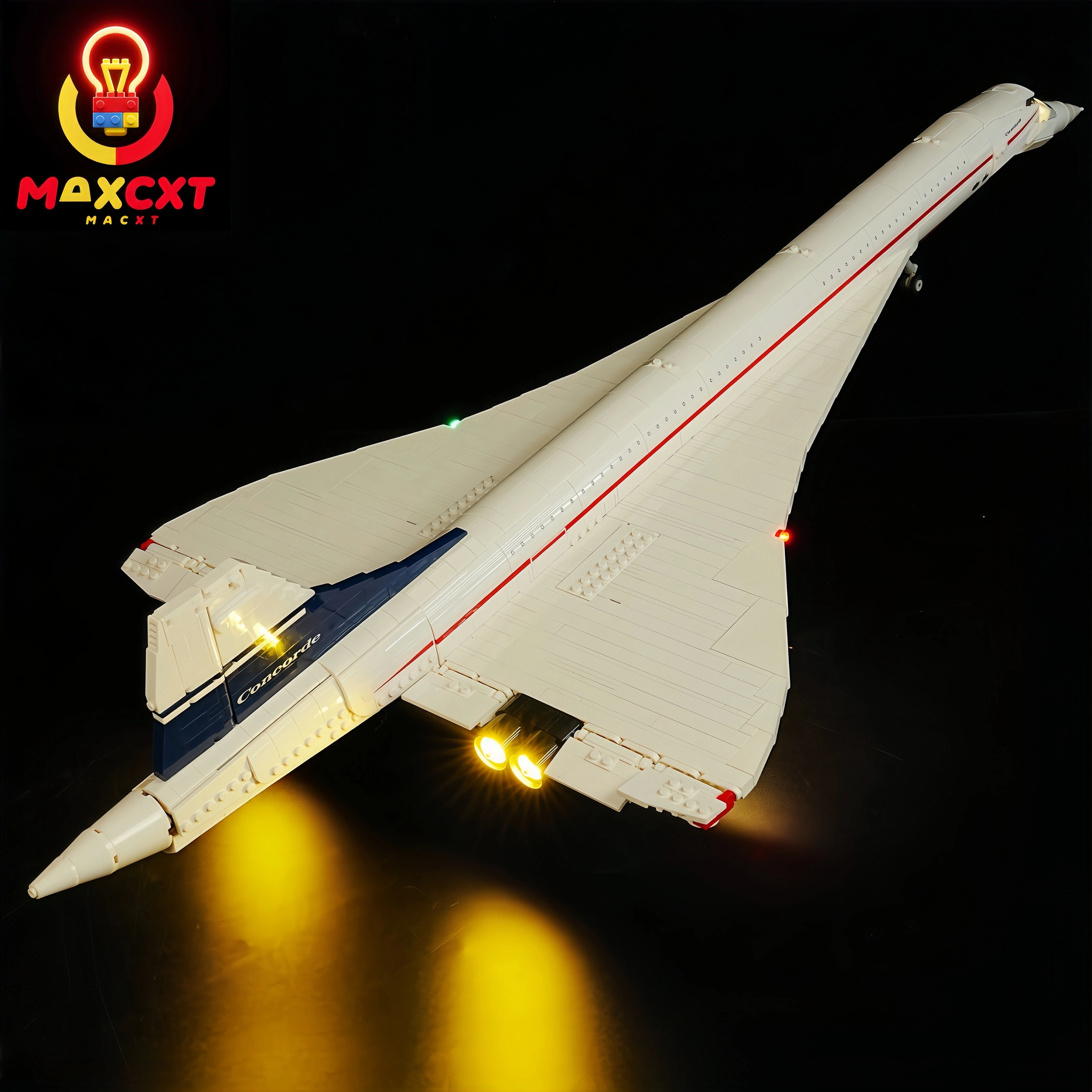 

Светодиодный светильник MAXCXT для Lego-10318 Concorde, декоративная лампа «сделай сам» с батарейным блоком (не включает набор строительных блоков Lego)