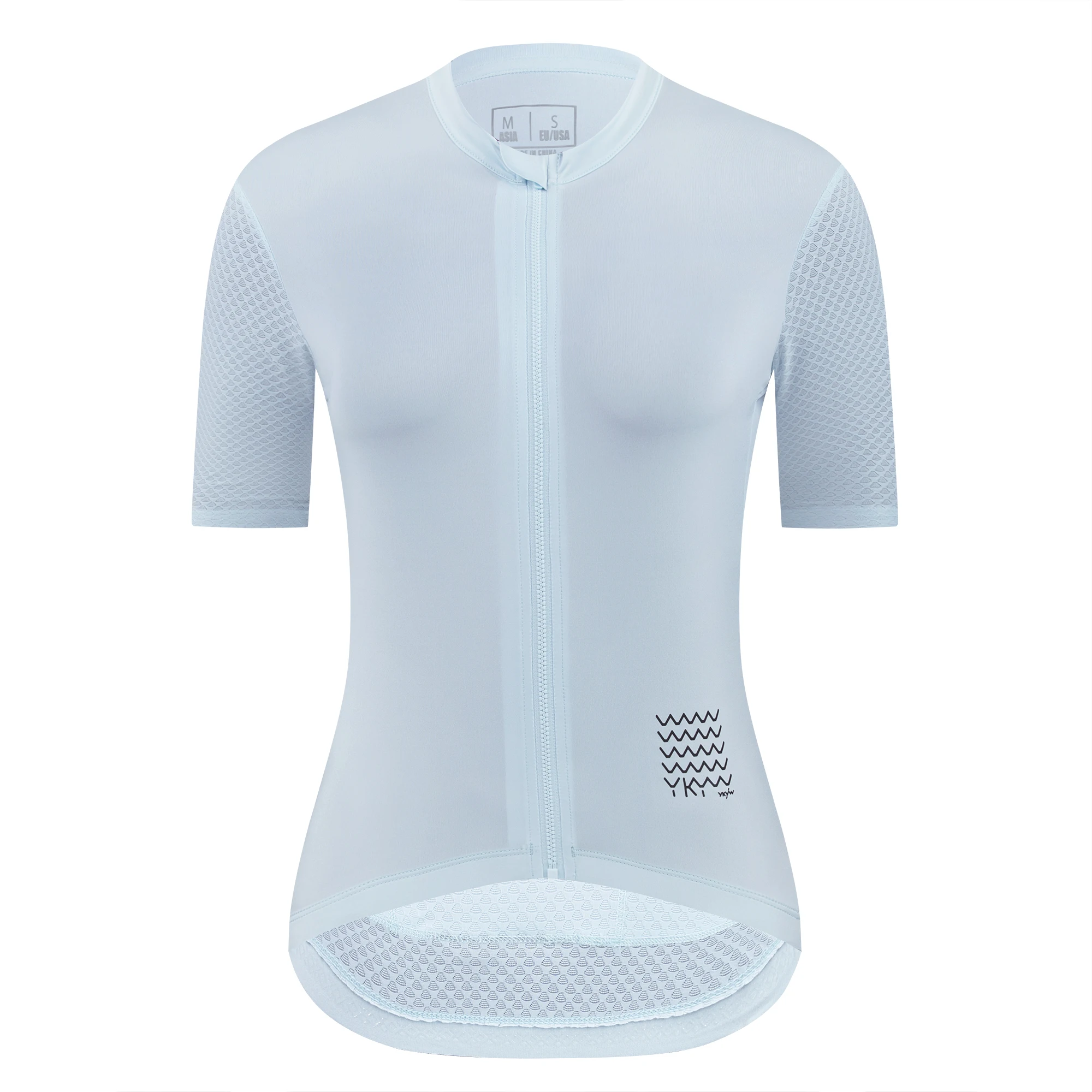 YKYWBIKE 2025, Damen-Radtrikot, kurzärmelig, Rennrad-Shirt, weibliches Fahrradtrikot, atmungsaktiv, reflektierend, Pro-Radsportbekleidung 3