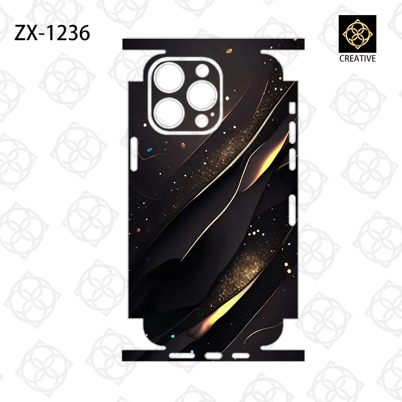Full Coverage Colorful Phone Stickers Film For iPhone16 15 13 14 Pro Max 3M Back Skins Sticker For iPhone13 Mini Cover Film