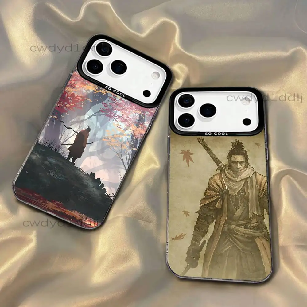 

S-Sekiro Shadows Die Twice Phone Case For iPhone 17,16,15,14,13,12,X,8,Pro,Max,Plus,SE4,Air,Mini HD Black IMD Matte
