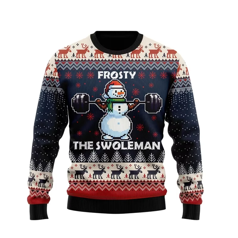 New World War New Year Hot Selling Christmas Ugly Sweater Fashion Street Christmas Gift Pullover For Men's and Women's Clothing