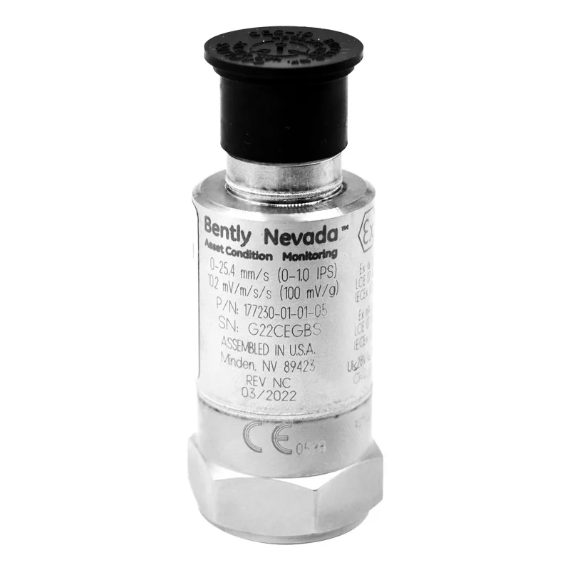 

Bently BENTLY 177230 Series All-in-One Industrial Vibration Sensor Used Condition Steel Cable Plastic Motor Electrical Equipment