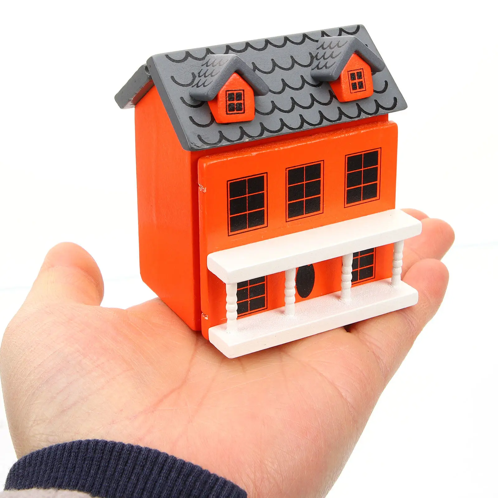 

Wooden Mini House Ornament for Miniature Garden Decor Tiny House Craft Outdoor Indoor Landscaping Prop Micro Landscape Villa