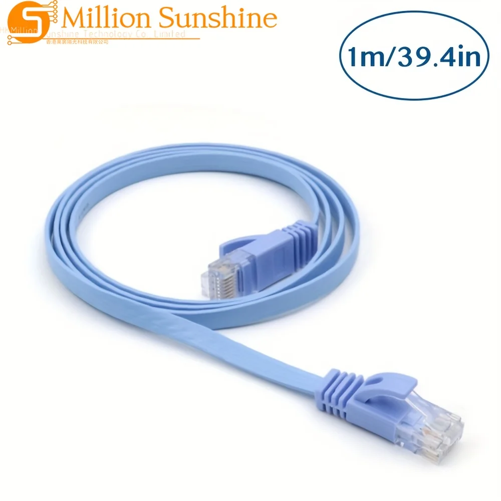 CAT6 Flat UTP Ethernet Network Cable RJ45 Patch LAN Cable 1M