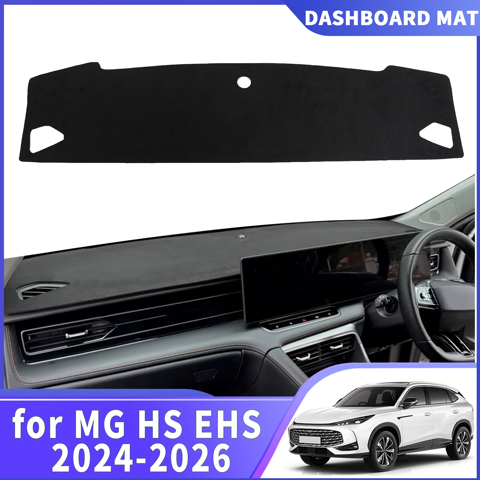 

fit for MG HS EHS 2024-2026 PHEV Custom fit Dashboard Cover Sun Shade Mat Anti‑Glare Anti‑Reflection Carpet Dash Pad Accessories