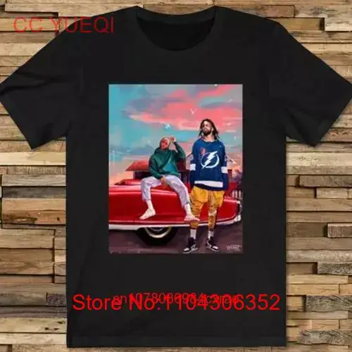 J Cole And Kendrick Lamar T Shirt Cotton Black long or short sleeves