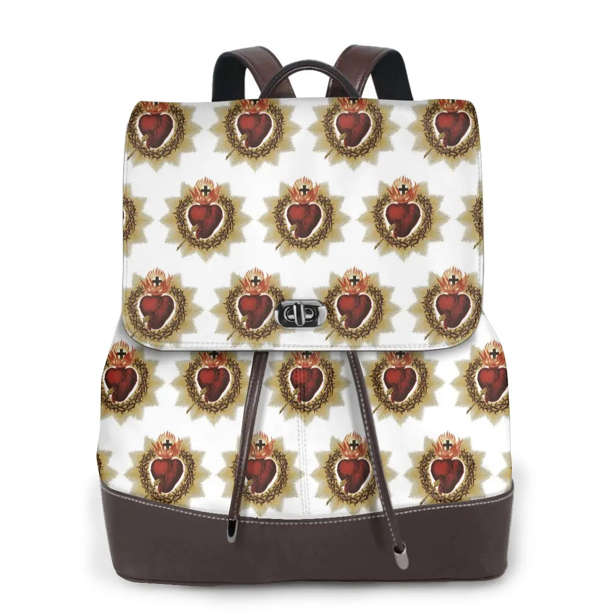 Sacred Heart Of Jesus Catholic Bookbag School Student Bags Hiking Travel Daypack for Women Fashion Derma Backpack