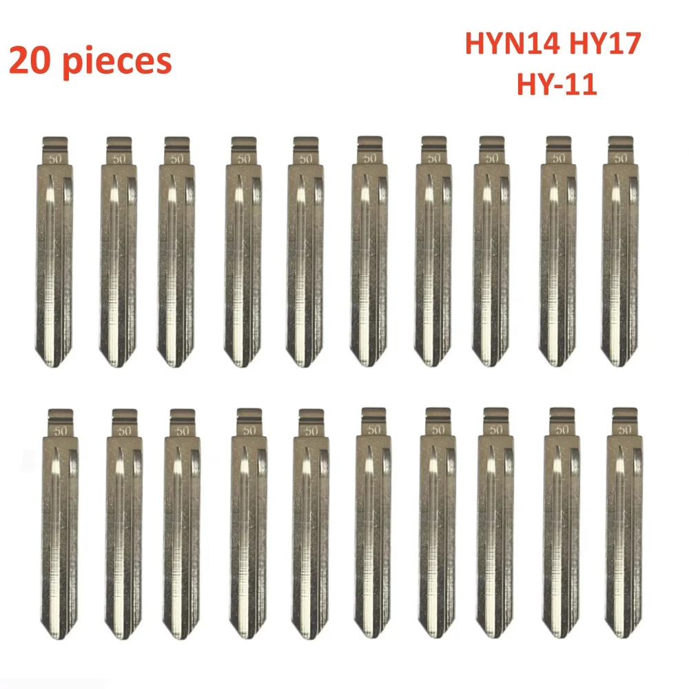 15 stks HYN14 HY17 HY-11 Flip Blanco Sleutelblad 50 #   HYN14FH voor Hyundai Tucson sleutelblad voor KD Keydiy Xhorse VVDI afstandsbedieningen