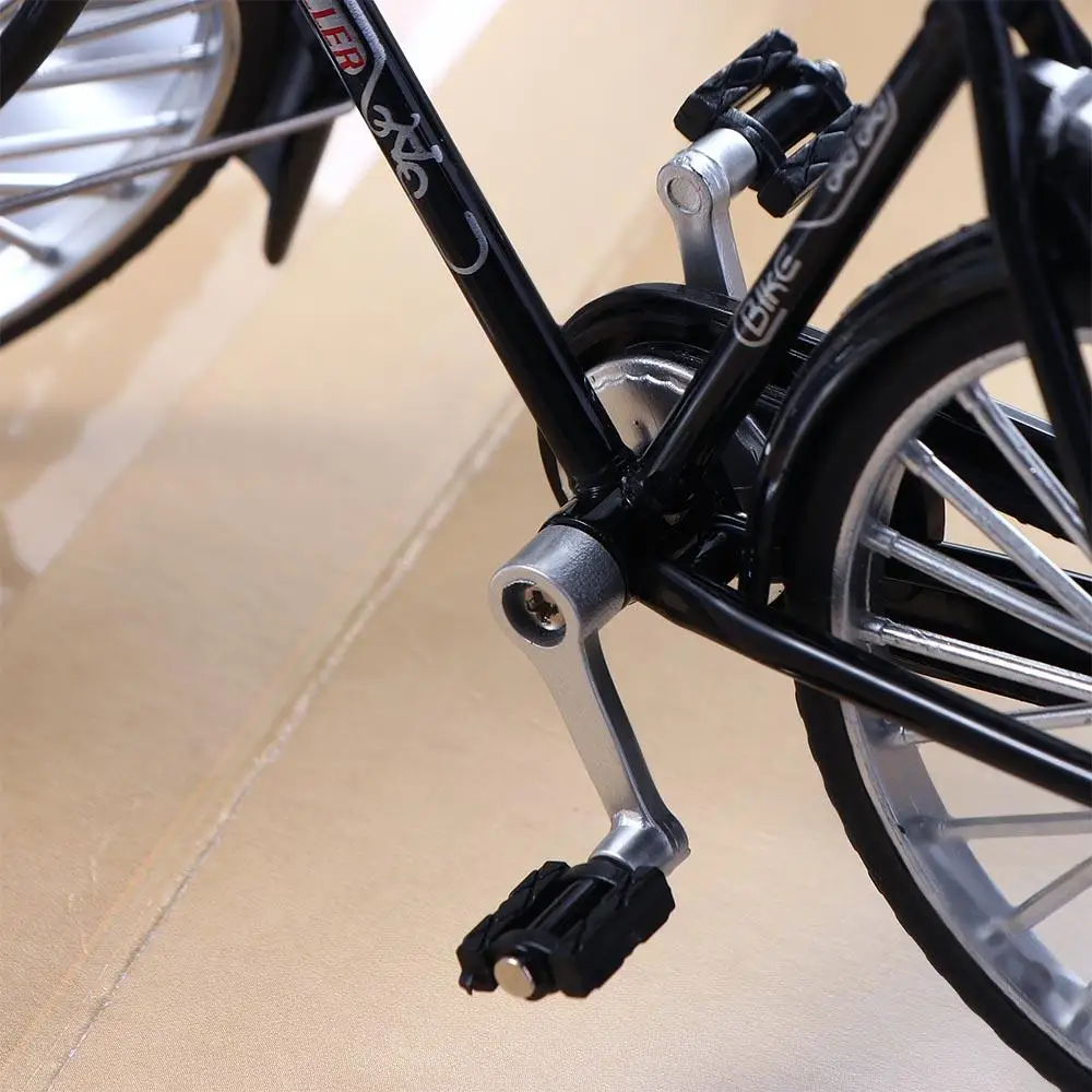 Mini Bicycle Diecast Metal Miniature Model 1:10 Scale Bicycle Model Vintage Bicycle Model Retro Bicycle Toys Simulation Bicycle