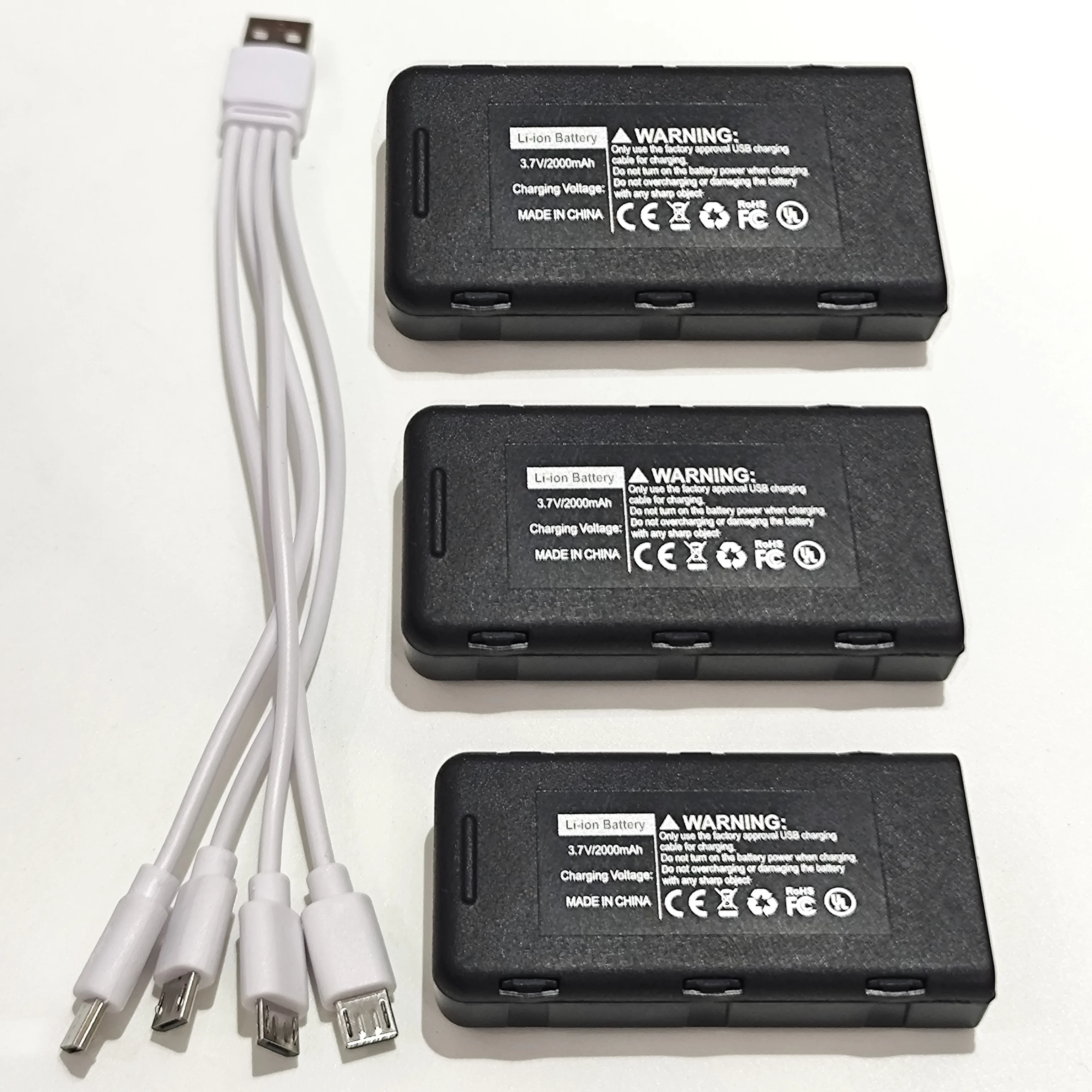 Drone Rc S116 - Bateria de íon-lítio 3.7v/2000mah 3 peças