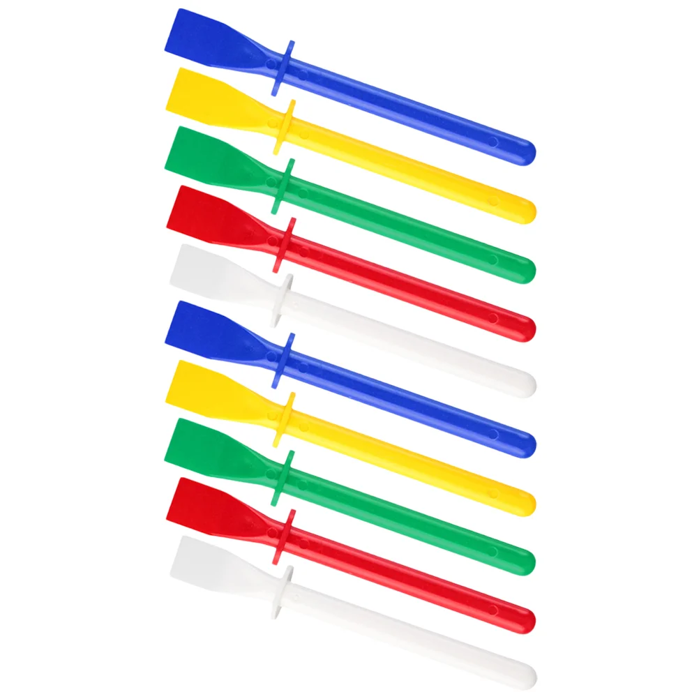 Cola Spreader Sticks para DIY Craft, Papel Pp Material, 10 Pcs