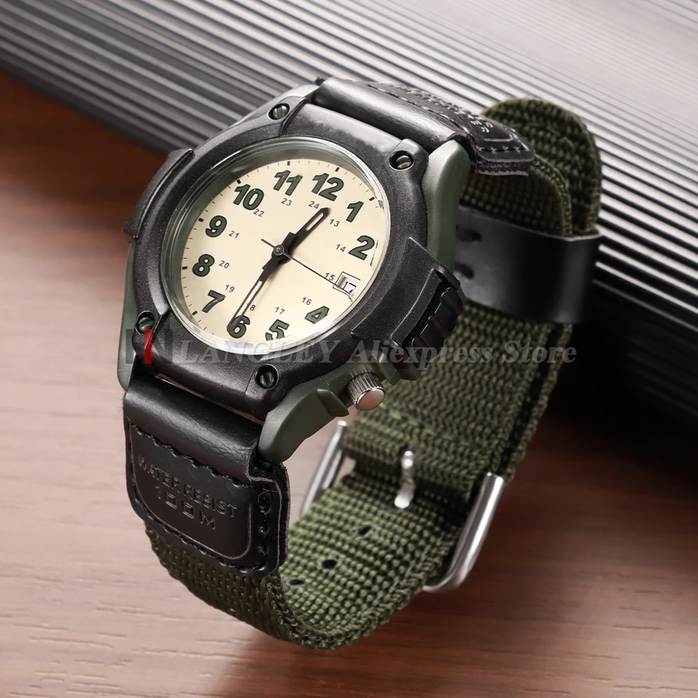 19 ミリメートルカシオ FT-500WC-3B/5B 腕時計ナイロンキャンバス時計ストラップスポーツブレスレットミリタリーアウトドアファッショングリーンブラックブラウンリストベルト