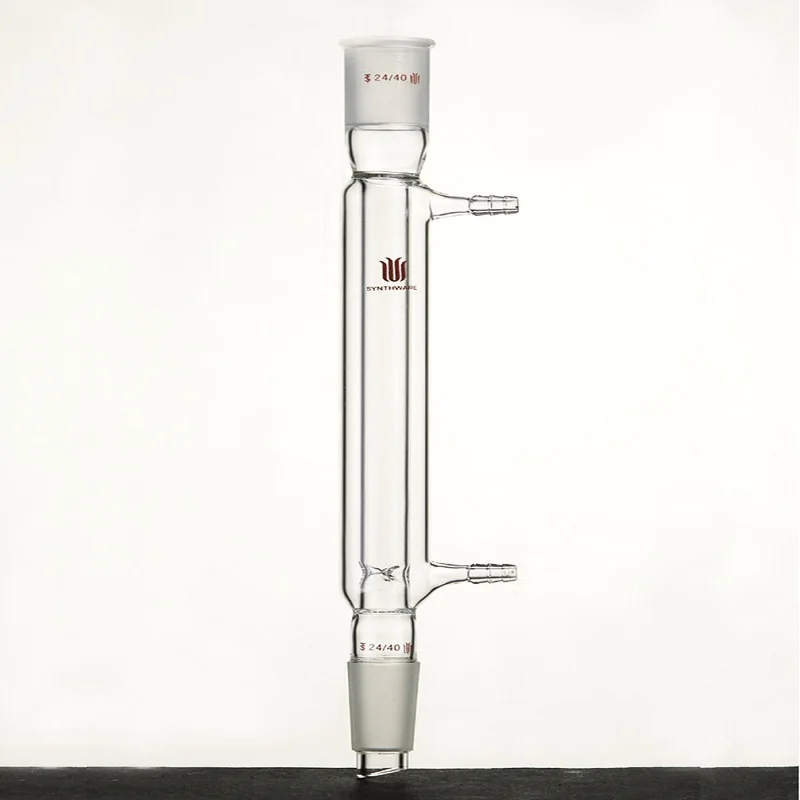 Kolom fraksionasi SYNTHWARE dengan interlayer, 14/20 sambungan 19/22 24/40, panjang efektif 110mm/200mm, kaca borosilikat, C17