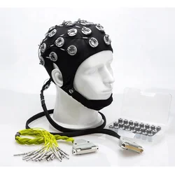 Greentek Gelfree electrode cap Ag-AgCl semi-dry EEG headset for Neurofeedback training and Paychology study