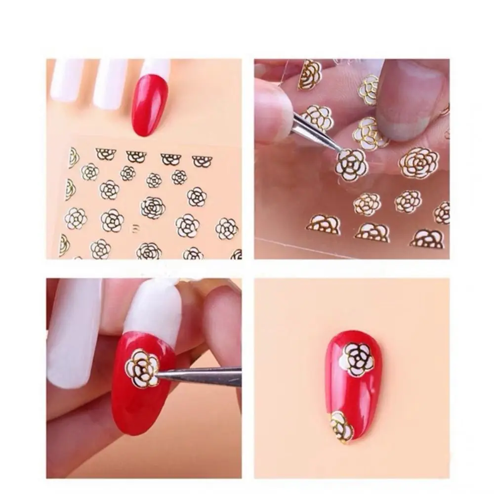 Pegatinas de uñas de dibujos animados Kawaii con lentejuelas y purpurina, calcomanías de uñas para niños, flores coloridas, conejo, calcomanía DIY para niños