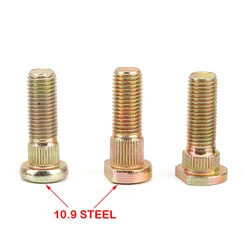 4Pcs M 10 Platen Screws Tooth Knurled rivet Screws Crimp rivetsSpline Screw Wheel Hub Stud for ATV UTV Kart Quad Bike parts
