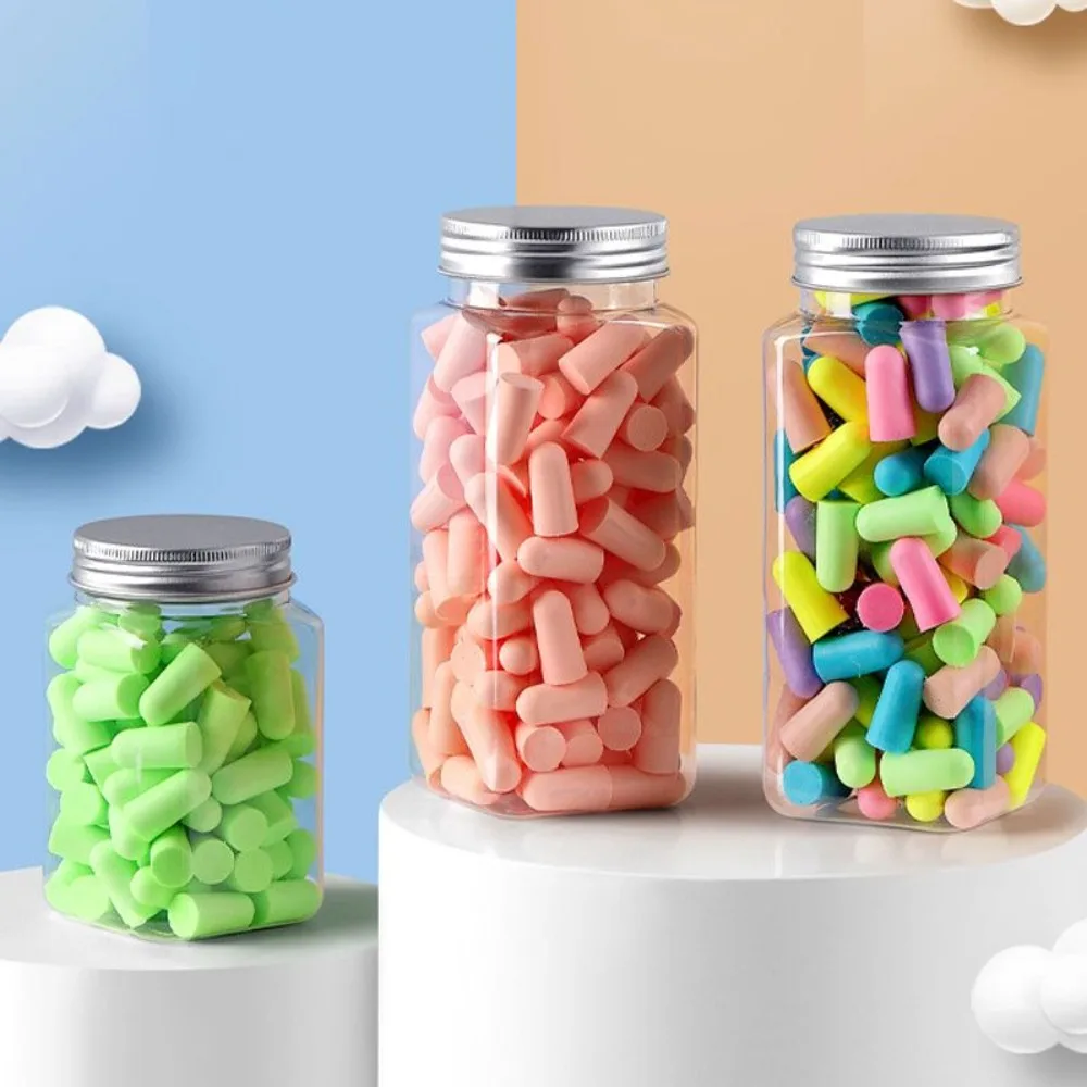Noise Proof Silicone Ear Plugs Disposable Soft Foam Soundproof Earplugs Slow Rebound Protective Ear Protector