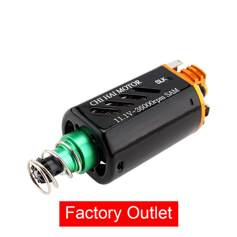 Factory sale 36K High Speed D-Type Pinion Short Type CNC AEG Motor For Airsoft SLK