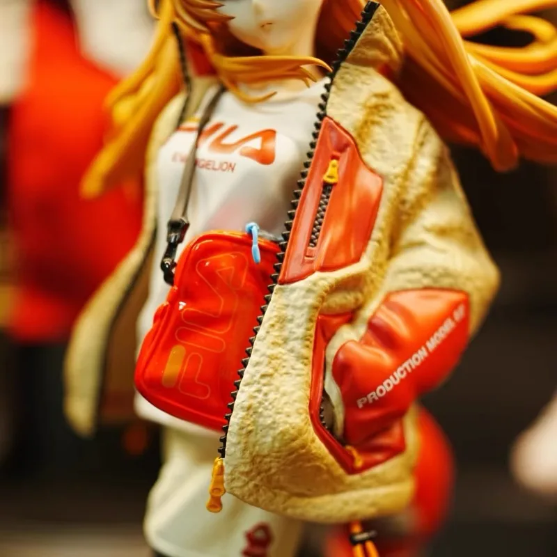 Dostępny NEON GENESIS EVANGELION EVA Asuka 25cm Czerwona Figurka Anime Model Zabawka Lalka Ozdoba Kolekcjonerska