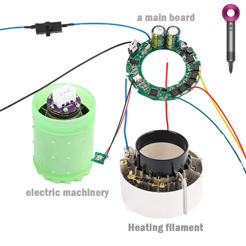 

For Dyson Hair Dryer Motor Control Main Board Heating Coil Assembly Repair Parts HD01 HD02 HD03