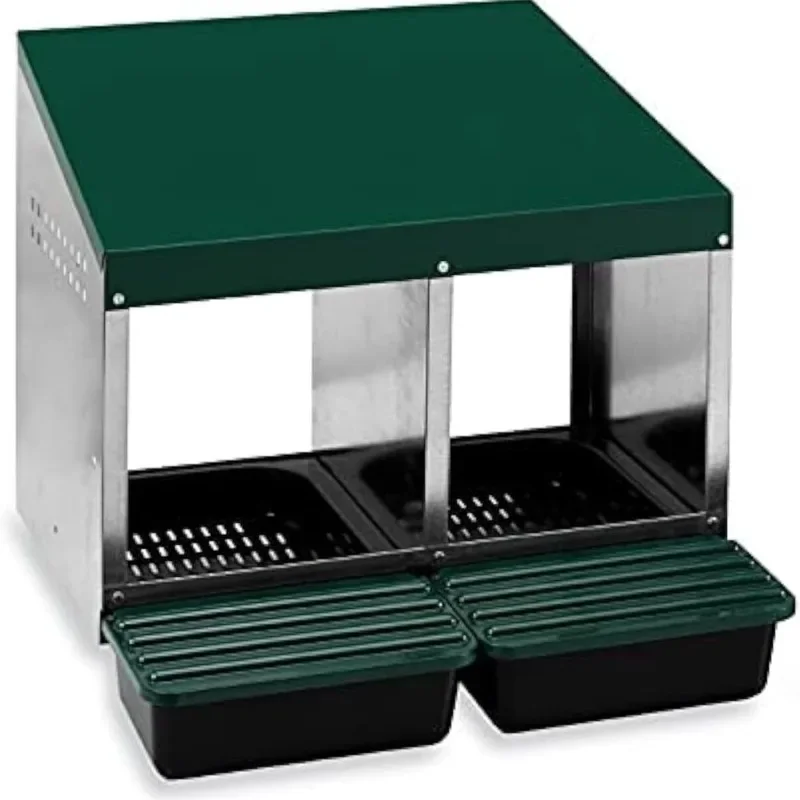 Poultry egg laying box, double-layer farm egg laying box,  nest, 3 holes in the  trough,  coop.