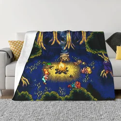 Chrono Trigger Campfire Final Fantasy Blanket Coral Fleece Plush Autumn/Winter Game Soft Throw Blanket for Bed Outdoor Bedspread