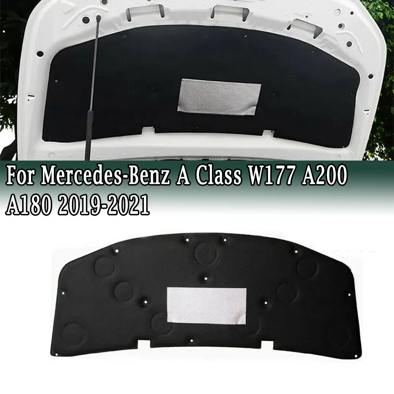 

For Mercedes-Benz A Class W177 A200 A180 2019-2021 Front Engine Hood Insulation Cotton Pad Sheet Soundproof Mat Foam Cover