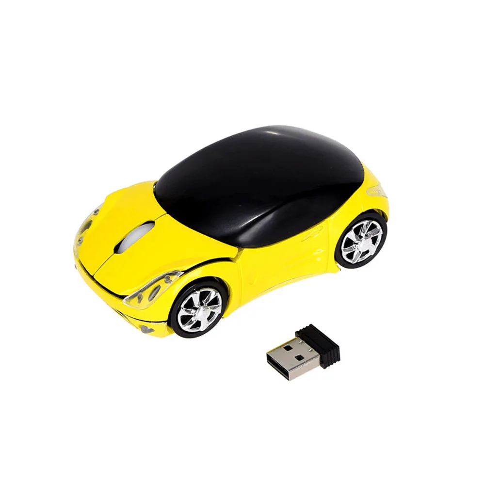 2.4Ghz USB Souris Optique Voiture Style Wireless Car USB2.0 Optical Mouse Mice For Laptop PC Computer