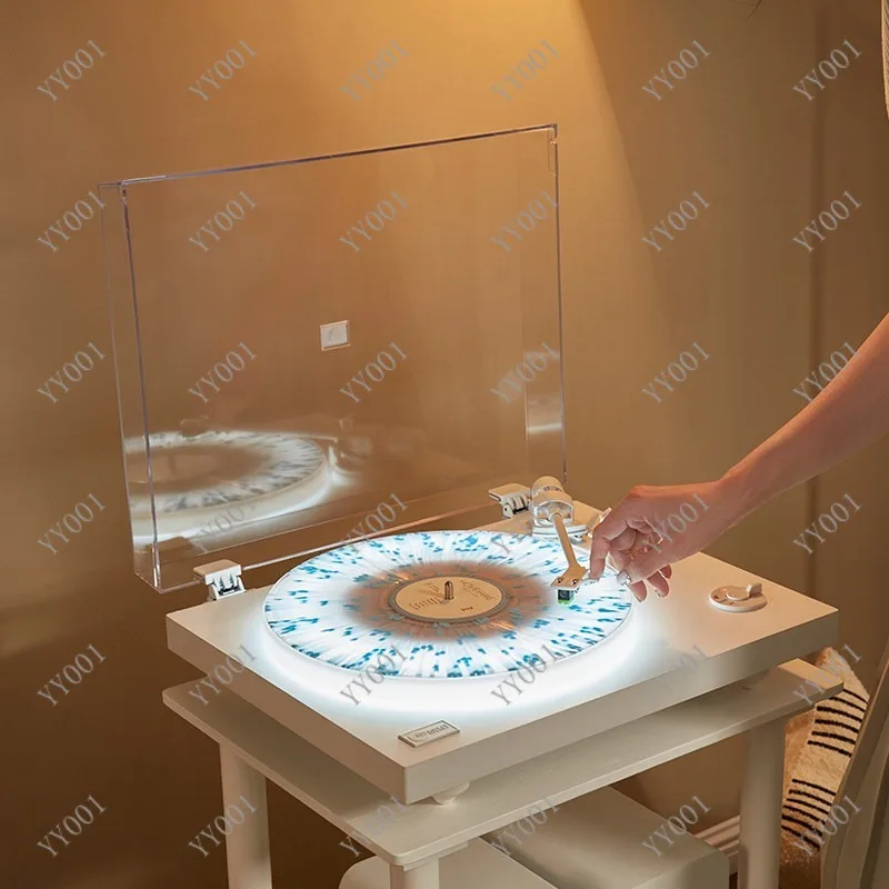 Vintage Vinyl Record Player 2nd Generation LP Turntable with Bluetooth Speaker